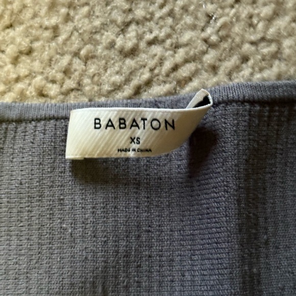 Babaton Charcoal Ribbed Crop Top - Picture 6 of 8